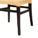 bali & pari Lingga Modern Bohemian Dark Brown Mahogany Wood and Natural Rattan Dining Chair - BSOLingga-Mahogany-DC