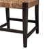 bali & pari Alise Modern Bohemian Dark Brown Mahogany Wood and Seagrass Dining Chair - BSOAlise-Mahogany-DC