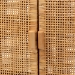 bali & pari Vivan Modern Bohemian Natural Brown Rattan and Mahogany Wood Storage Cabinet - BSOVivan-W137-Rattan-Cabinet