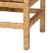 bali & pari Vivan Modern Bohemian Natural Brown Rattan and Mahogany Wood Storage Cabinet - BSOVivan-W137-Rattan-Cabinet