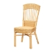 Baxton Studio Barito Modern Bohemian Natural Brown Rattan Dining Chair