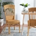 bali & pari Barito Modern Bohemian Natural Brown Rattan Dining Chair - BSOBarito-Rattan-DC