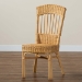 bali & pari Barito Modern Bohemian Natural Brown Rattan Dining Chair - BSOBarito-Rattan-DC