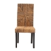 bali & pari Laymi Modern Bohemian Dark Brown Mahogany Wood and Seagrass Dining Chair - BSOLaymi-Mahogany-DC