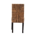 bali & pari Laymi Modern Bohemian Dark Brown Mahogany Wood and Seagrass Dining Chair - BSOLaymi-Mahogany-DC