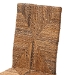 bali & pari Laymi Modern Bohemian Dark Brown Mahogany Wood and Seagrass Dining Chair - BSOLaymi-Mahogany-DC
