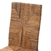 bali & pari Laymi Modern Bohemian Dark Brown Mahogany Wood and Seagrass Dining Chair - BSOLaymi-Mahogany-DC