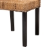 bali & pari Laymi Modern Bohemian Dark Brown Mahogany Wood and Seagrass Dining Chair - BSOLaymi-Mahogany-DC