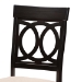 Baxton Studio Estelle Modern Beige Fabric and Dark Brown Finished Wood 5-Piece Dining Set - BSOEstelle-Sand/Dark Brown-5PC Dining Set