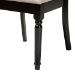 Baxton Studio Estelle Modern Beige Fabric and Dark Brown Finished Wood 5-Piece Dining Set - BSOEstelle-Sand/Dark Brown-5PC Dining Set