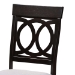 Baxton Studio Estelle Modern Grey Fabric and Dark Brown Finished Wood 5-Piece Dining Set - BSOEstelle-Grey/Dark Brown-5PC Dining Set