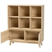 Baxton Studio Danina Japandi Oak Brown Finished Wood Bookshelf - BSOLCF20211236-Pine Bookshelf