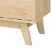 Baxton Studio Danina Japandi Oak Brown Finished Wood Bookshelf - BSOLCF20211236-Pine Bookshelf