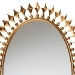 Baxton Studio Rogier Modern Glam and Luxe Antique Goldleaf Metal Accent Wall Mirror - BSORXW-10054