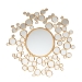 Baxton Studio Castiel Modern Glam and Luxe Antique Goldleaf Metal Bubble Accent Wall Mirror