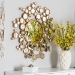 Baxton Studio Castiel Modern Glam and Luxe Antique Goldleaf Metal Bubble Accent Wall Mirror - BSORXW-10057