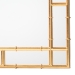 Baxton Studio Bedivere Modern Glam and Luxe Antique Goldleaf Metal Accent Wall Mirror - BSORXW-10738