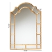 Baxton Studio Bedivere Modern Glam and Luxe Antique Goldleaf Metal Accent Wall Mirror - BSORXW-10738