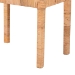 bali & pari Abelia Modern Bohemian Natural Rattan and Mahogany Wood Short Accent Bench - BSOAbelia-Wooden-Bench-Small