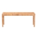 bali & pari Abelia Modern Bohemian Natural Rattan and Mahogany Wood Long Accent Bench - BSOAbelia-Rattan-Bench-Large