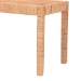 bali & pari Abelia Modern Bohemian Natural Rattan and Mahogany Wood Long Accent Bench - BSOAbelia-Rattan-Bench-Large