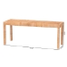 bali & pari Abelia Modern Bohemian Natural Rattan and Mahogany Wood Long Accent Bench - BSOAbelia-Rattan-Bench-Large