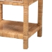 bali & pari Adelia Modern Bohemian Natural Rattan and Mahogany Wood 1-Drawer Nightstand - BSOAdelia-Wooden-NS