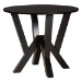 Baxton Studio Rosi Modern Espresso Brown Faux Leather and Wood 5-Piece Dining Set - BSORosi-Dark Brown-5PC Dining Set
