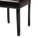 Baxton Studio Rosi Modern Espresso Brown Faux Leather and Wood 5-Piece Dining Set - BSORosi-Dark Brown-5PC Dining Set
