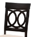 Baxton Studio Angie Modern Sand Fabric and Dark Brown Finished Wood 5-Piece Dining Set - BSOAngie-Sand/Dark Brown-5PC Dining Set