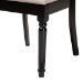 Baxton Studio Angie Modern Sand Fabric and Dark Brown Finished Wood 5-Piece Dining Set - BSOAngie-Sand/Dark Brown-5PC Dining Set