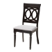 Baxton Studio Jessie Modern Grey Fabric and Dark Brown Finished Wood 5-Piece Dining Set - BSOJessie-Grey/Dark Brown-5PC Dining Set
