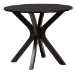 Baxton Studio Jessie Modern Grey Fabric and Dark Brown Finished Wood 5-Piece Dining Set - BSOJessie-Grey/Dark Brown-5PC Dining Set
