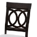 Baxton Studio Jessie Modern Grey Fabric and Dark Brown Finished Wood 5-Piece Dining Set - BSOJessie-Grey/Dark Brown-5PC Dining Set