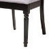 Baxton Studio Angie Modern Grey Fabric and Dark Brown Finished Wood 5-Piece Dining Set - BSOAngie-Grey/Dark Brown-5PC Dining Set