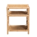 bali & pari Baara Modern Bohemian Natural Brown Rattan Nightstand - BSOWS012-Rattan-NS