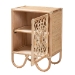 bali & pari Acelin Modern Bohemian Natural Brown Rattan Nightstand - BSOWS016-Rattan-NS
