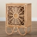 bali & pari Acelin Modern Bohemian Natural Brown Rattan Nightstand - BSOWS016-Rattan-NS