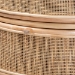 bali & pari Oleta Modern Bohemian Natural Brown Rattan 2-Drawer Nightstand - BSOWS017-Rattan-NS