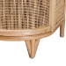 bali & pari Oleta Modern Bohemian Natural Brown Rattan 2-Drawer Nightstand - BSOWS017-Rattan-NS