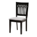 Baxton Studio Genesis Modern Grey Fabric and Dark Brown Finished Wood 7-Piece Dining Set - BSORH389C-Grey/Dark Brown-7PC Dining Set