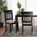 Baxton Studio Genesis Modern Grey Fabric and Dark Brown Finished Wood 2-Piece Dining Chair Set - BSORH389C-Grey/Dark Brown-DC-2PK