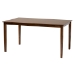 Baxton Studio Genesis Modern Grey Fabric and Walnut Brown Finished Wood 7-Piece Dining Set - BSORH389C-Grey/Walnut-7PC Dining Set
