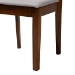 Baxton Studio Genesis Modern Grey Fabric and Walnut Brown Finished Wood 7-Piece Dining Set - BSORH389C-Grey/Walnut-7PC Dining Set