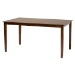 Baxton Studio Genesis Modern Grey Fabric and Walnut Brown Finished Wood 6-Piece Dining Set - BSORH389C-Grey/Walnut-6PC Dining Set