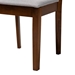 Baxton Studio Genesis Modern Grey Fabric and Walnut Brown Finished Wood 2-Piece Dining Chair Set - BSORH389C-Grey/Walnut-DC-2PK