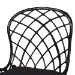 bali & pari Sabelle Modern Bohemian Black Finished Rattan and Metal 2-Piece Dining Chair Set - BSOSanta1-Black Rattan-DC