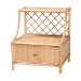 Baxton Studio Lalo Modern Bohemian Natural Brown Rattan 1-Drawer Nightstand