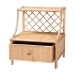 bali & pari Lalo Modern Bohemian Natural Brown Rattan 1-Drawer Nightstand - BSOWS018-Rattan-NS