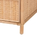 bali & pari Lalo Modern Bohemian Natural Brown Rattan 1-Drawer Nightstand - BSOWS018-Rattan-NS
